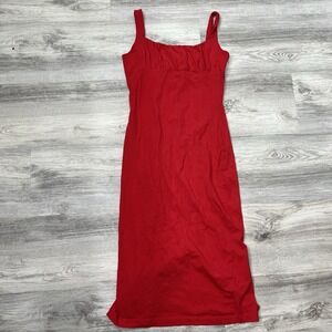 Urban Outfitters Dress Women's Size‎ Small Petite Red Midi Strap
